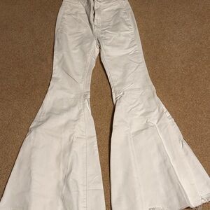 We The Free Ivory Flared Pants